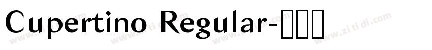 Cupertino Regular字体转换 Cupertino Regular字体转换